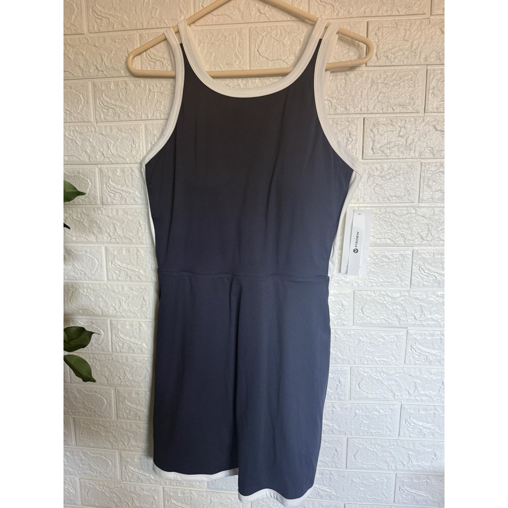 Fisoew Tennis Dress with Shorts N7W044 Blue White Women XL